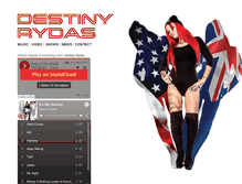 Tablet Screenshot of destinyrydas.com